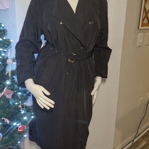 Hunter & Brown Black Trench Coat